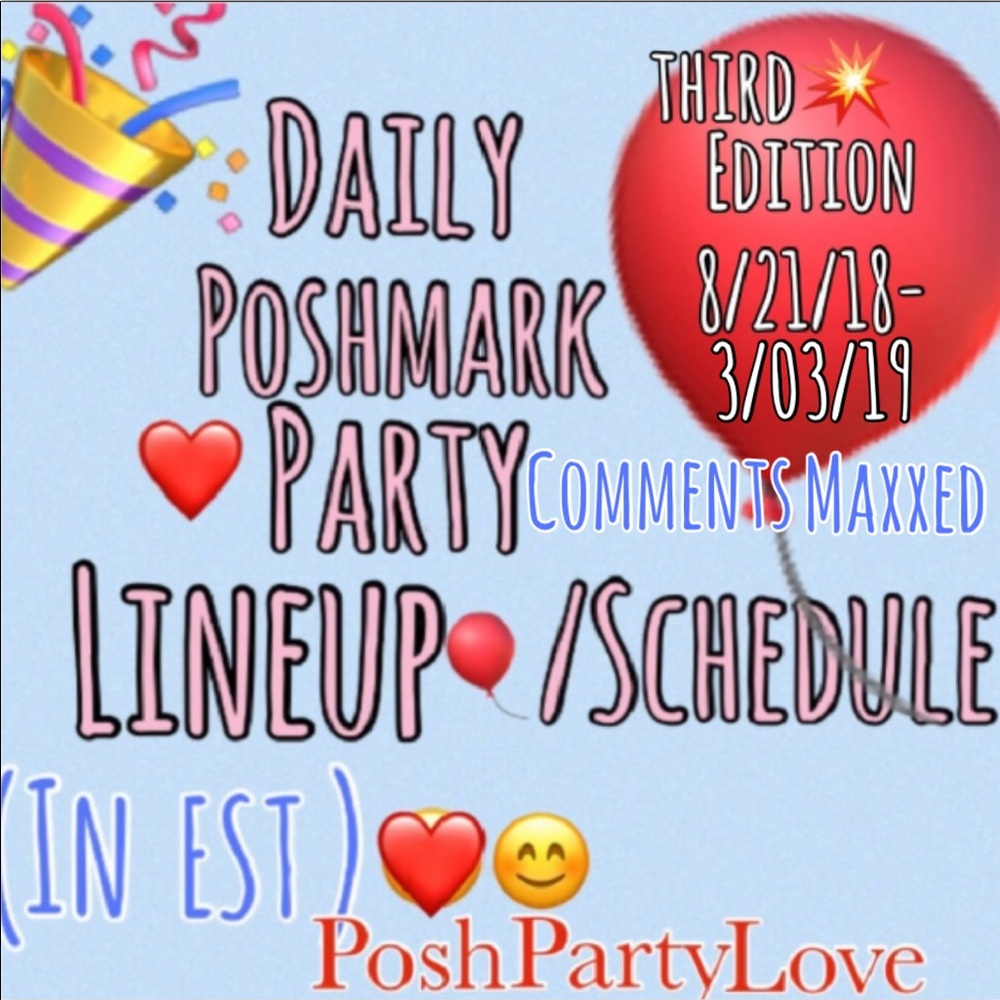 🆕PoshmarkPartyLineup4Today💥 Posh N Sip Separate